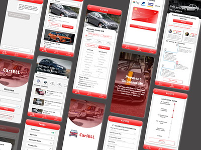 Car selling app- CarSELL app design ui ux