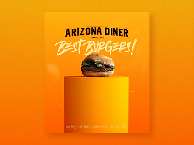 Arizona Diner Uk Campaing 3d american diner arnold burger c4d digital art diner food hamburger interactive motion motion graphic octane render redshift social campaing vrayforc4d