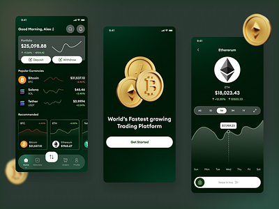 Crypto Trading App - UI Design