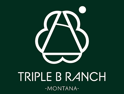 Triple B Ranch design illustration logo minimal typography