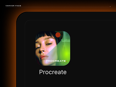 Procreate. apple applepencil desktop face gradient icon illustration ipad ipadproart portrait procreate