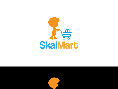 Skaimart ecommerce logo branding design graphicdesign illustration logo minimal typography vector