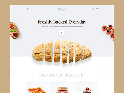 Bakery Website Landing Page