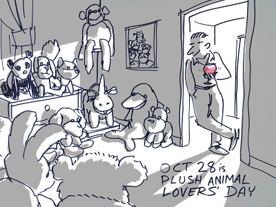 Another weird holiday: Plush animal lovers' day.