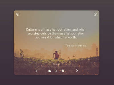 Quote App Concept app concept minimal quote rebound social ui widget