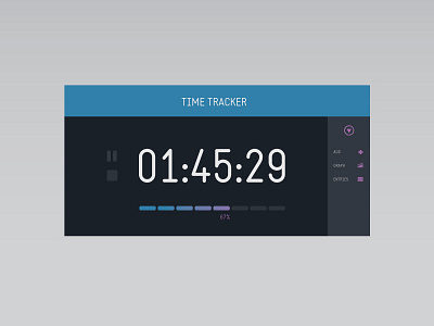 Time Tracker app design minimal time tracker ui ux