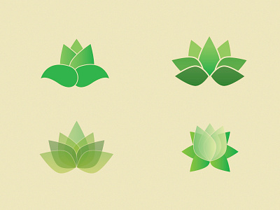 Lotus Flower Variations branding flower identity logo lotus minimal opacity test variations wip