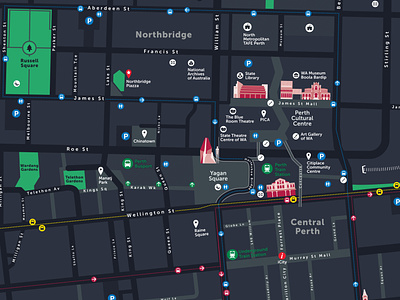 City of Perth - Wayfinding Map & Landmark Design