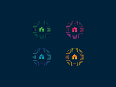 KB Home App Icons (Variations) app colour design flat home icon minimal simple ui ux