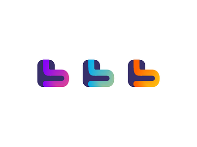 Between Branding brand branding clean colour gradient identity logo minimal simple
