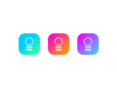 KB Camera App app apple camera colour gradient icon minimal simple ui ux