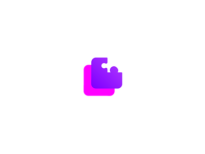 Jigsaw Icon (Unused) brand branding concept gradient identity jigsaw logo minimal puzzle simple unused