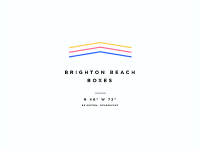 Logo Collection - Melbourne #01 beach boxes brighton collection logo melbourne minimal series