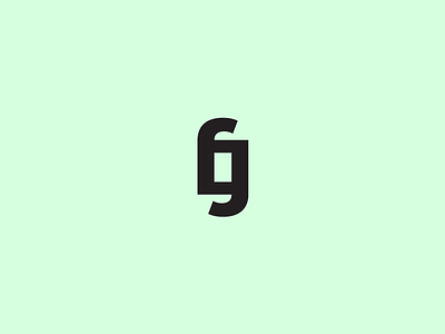 FG Monogram bold brand branding logo minimal monogram symbol type