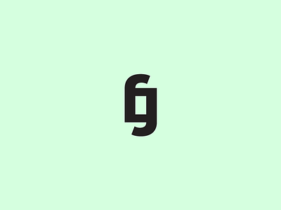 FG Monogram bold brand branding logo minimal monogram symbol type