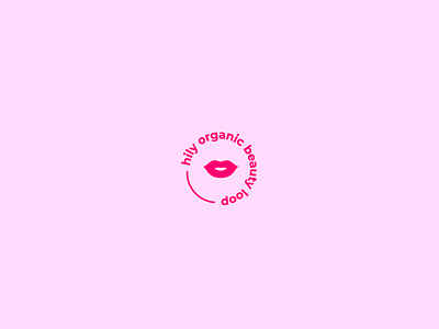 Hily Cosmetic brand branding cosmetic girl logo make minimal pink type up