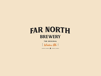 Far North Brewery ale beer brand branding brewery classic identity logo retro vintage