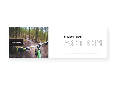 Adventure Banner action adventure banner capture clean header minimal travel ui