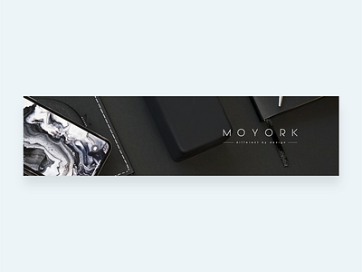 MOYORK Web Banner clean flat flat lay minimal product product branding simple type web banner web banners website