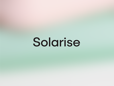 Solarise Hand Cream brand identity branding clean hand cream minima minimalist logo mockup simple logo type unused
