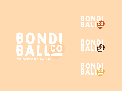 Bondi Ball Co beach branding clean concept fun identity logo simple type