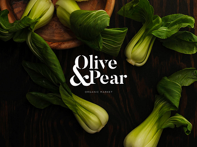 Olive & Pear Market concept food market marketing minimal organic serif serif logo simple unsplash