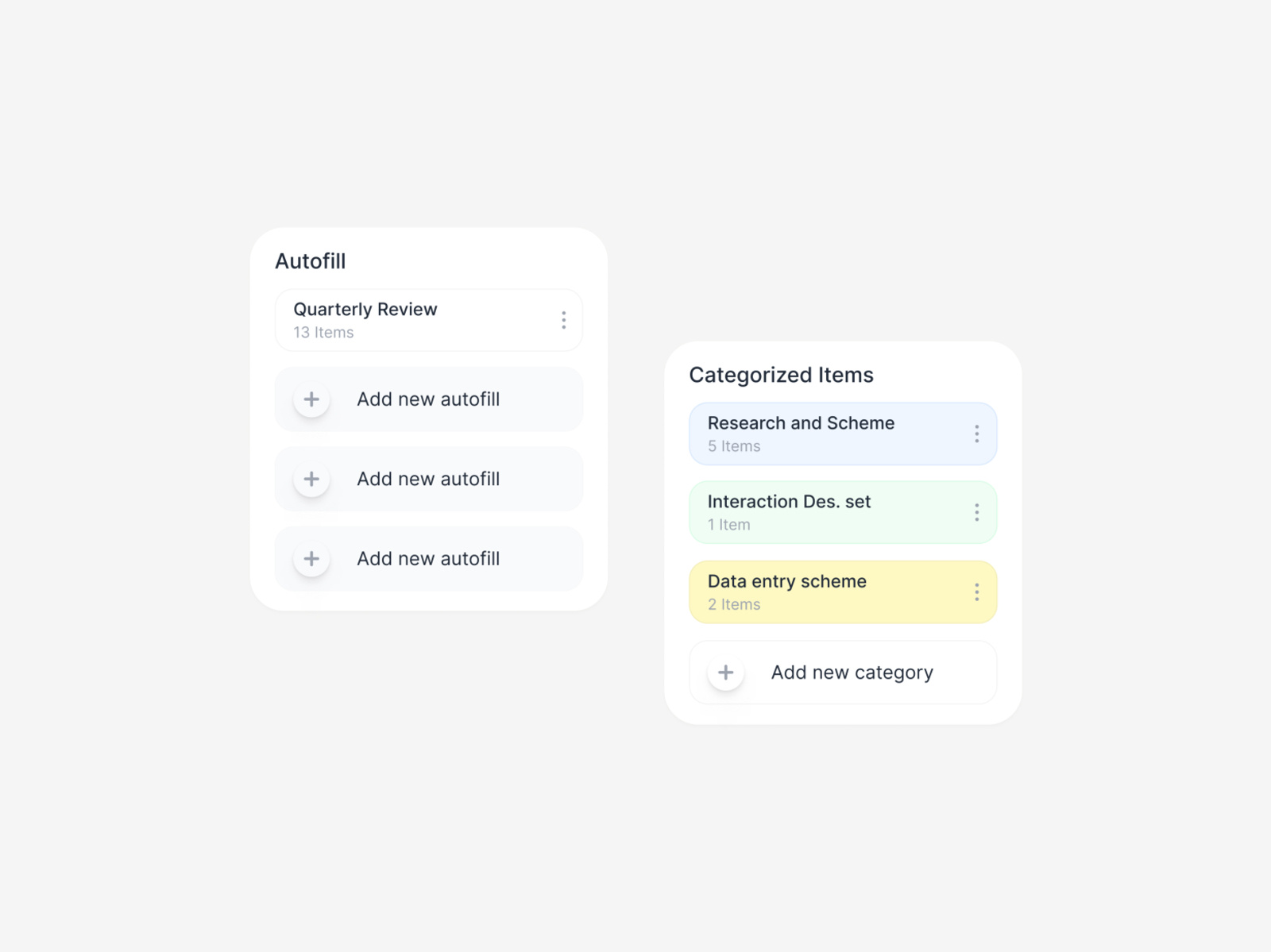 Dashboard quick action components by Praise Mk on Dribbble