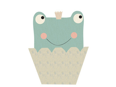 Frog Cupcake illustration