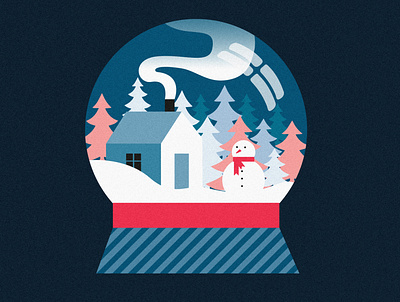 Christmas christmas christmas card christmas tree crystal ball grain holiday design illustration simple simple illustration simplicity snow snowflake snowman