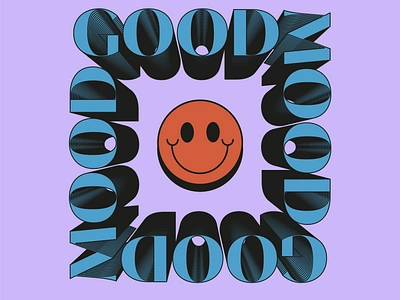 Good Mood 36daysoftype graphic design happiness happy illustration modernism shapes simple simplicity smile smiley face typogaphy typographic typography art