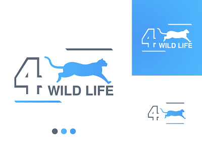 4 Wild Life branding design flat illustration ilustration logo minimal typography vector