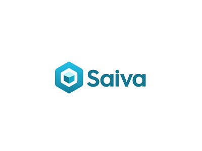 Saiva branding design flat logo minimal vector