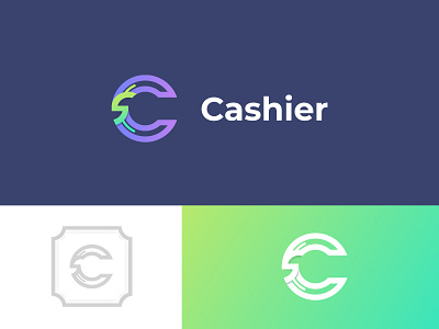 Cashier App app branding design icon logo minimal ui vector