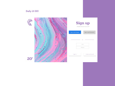 Daily UI 001 daily ui design ux