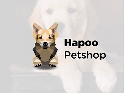 Logo Design For Hapoo Petshop logo logodesigner logodesigners logoidea logos lowpoly