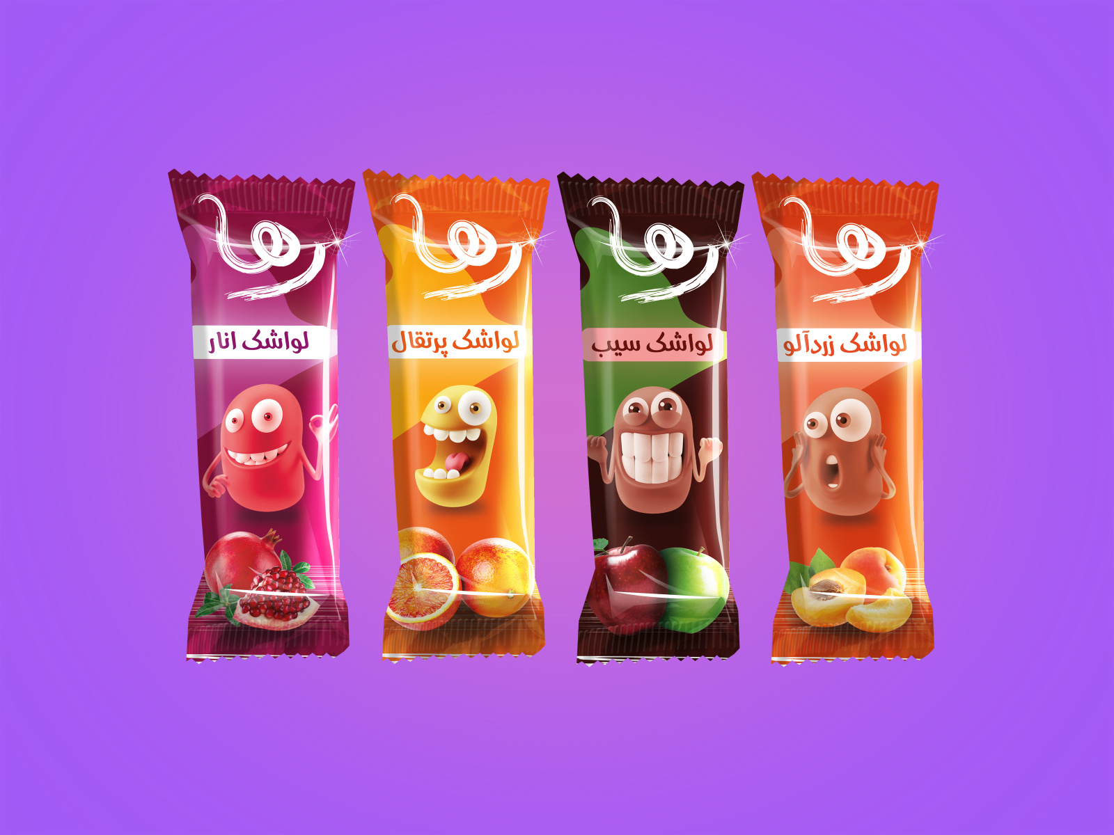 Packaging Design For Raha Fruit Leather by Hamid Ahmadi on Dribbble