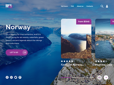 Norway designer dribbble journey norway shot uiux web design