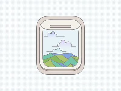 7th June 2014 2014 airplane branding china dribbble fly green icon illustration june minimal minimalism minimalist mountain shenzhen sky taiyuan vector window