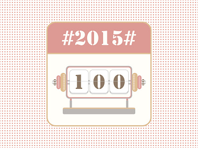 100 days count down 100 2014 2015 app calendar comic countdown dribbble icon illustration logo minimal minimalism time timer ui vector