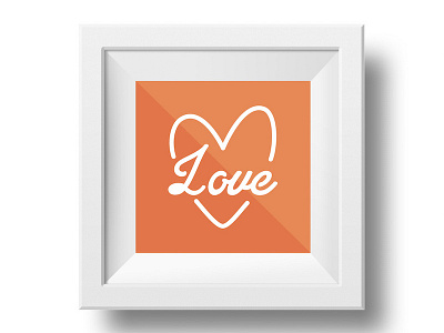 Love app branding design flat frame graphic design icon illustration logo love minimal minimalism typography vector web