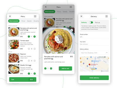 Food delivery app app delivery design food menu mobile mobile app mobile app design mobile design mobile ui popular price product restaurant screen ui