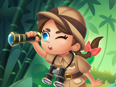 Explorer kids (Character Design) cartoon character character design environment game art illustration stylization