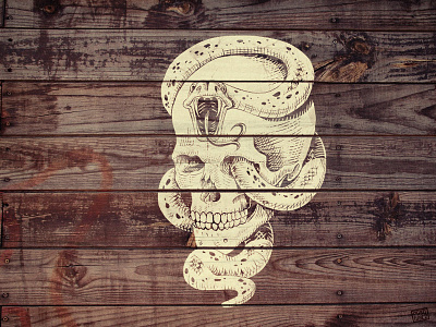 Dark Mark cross hatching dark mark death eaters harry potter skull snake woodcut