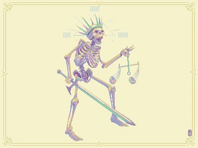 skeleton king [pixel art] 16bit 8bit aseprite character character design characterdesign king pixel art pixelart retroart skeleton sprite