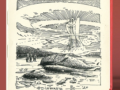 deseas [ inktober 2020 ] apocalypse crosshatching drawing editorial engraving etching fineliner art gravure hatching illustration ink ink drawing inktober inktober2020 sketch whale woodcut