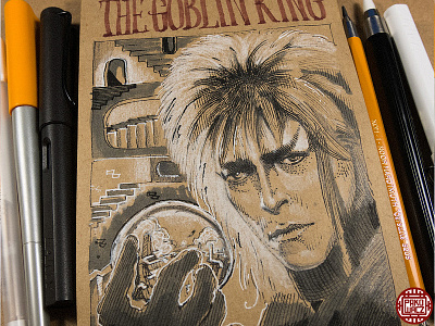 Day 3. The Goblin King drawlloween graphic halloween illustration ink inktober inktober2go