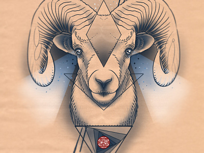 Ram / Capricorn capricorn design graphic horn illustration line art mystic persistent ram tattoo zodiac