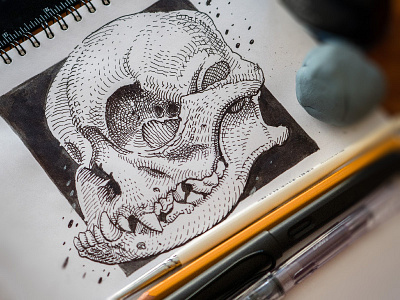 Pug Skull for SkullyJuly '16