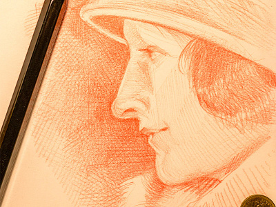 return of the red pencil :) drawing fun girl pencil sketch sketchbook набросок