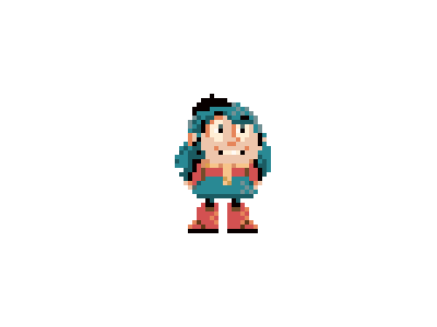 Hilda 16bit 8bit character design gamedev hilda pixel animation pixel art retro sprite